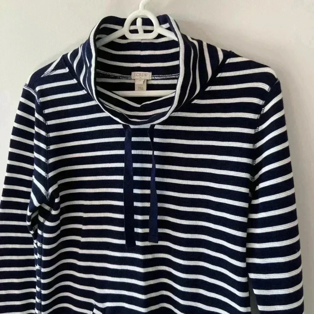 J. Crew Factory‎ Striped Funnelneck Sweatshirt Xs